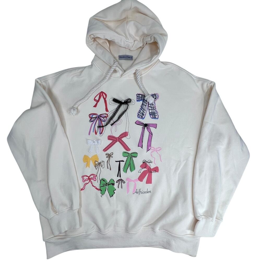 Aelfric Eden Oversized Bow Graphic Hoodie